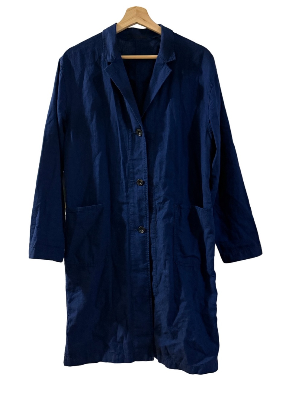 Uniqlo Deep Navy Long Trench Coat